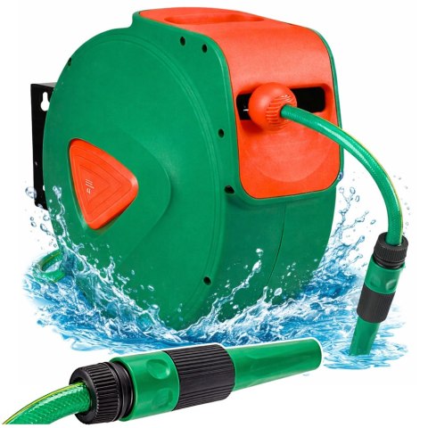 Bęben Ścienny Zwijacz Automatyczny z Wężem Ogrodowym 30m + 2m