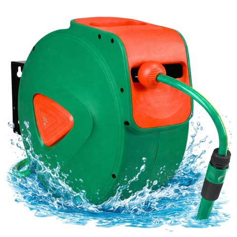 Bęben Ścienny Zwijacz Automatyczny z Wężem Ogrodowym 30m + 2m