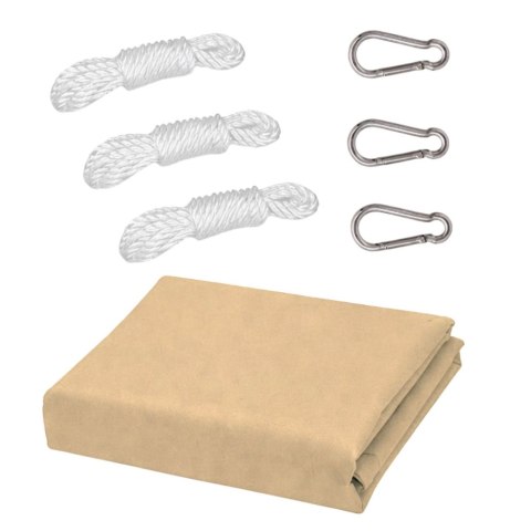 Żagiel Ogrodowy Przeciwsłoneczny Wodoodporny Prostokąt Beżowy 200x300 cm