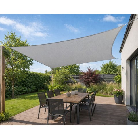 Żagiel Ogrodowy Przeciwsłoneczny Wodoodporny Prostokąt Szary 300x400 cm