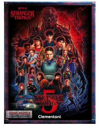 Puzzle 1000 NETFLIX STRANGER THINGS 5 Plakat Clementoni 37096