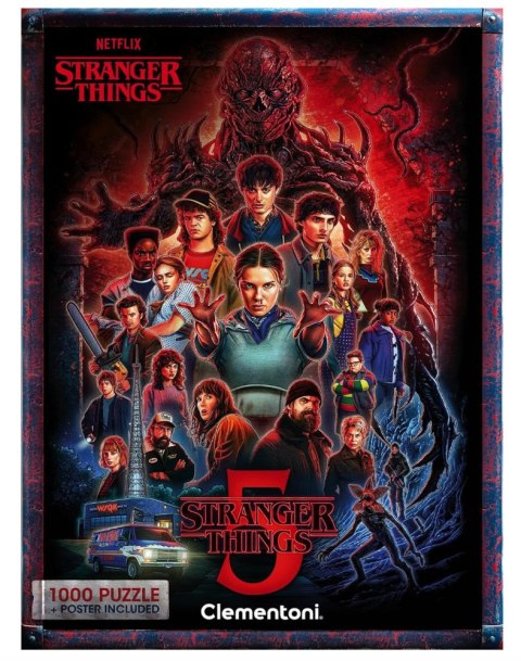 Puzzle 1000 NETFLIX STRANGER THINGS 5 Plakat Clementoni 37096
