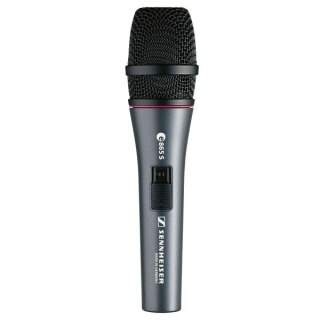 Sennheiser E865-S - Mikrofon pojemnościowy wokalny, superkardioidalny z wyłącznikiem