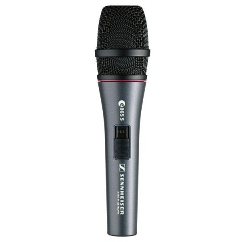 Sennheiser E865-S - Mikrofon pojemnościowy wokalny, superkardioidalny z wyłącznikiem