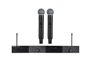 Shure SLXD24DE/B58-G59 - Podwójny cyfrowy system bezprzewodowy z dwoma nadajnikiami/mikrofonami "do ręki"