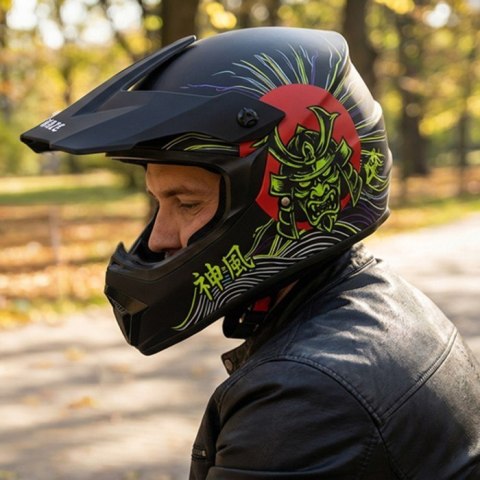 Kask pełny Kamikaze Tokyo Drift, rozmiar L (AKC208)