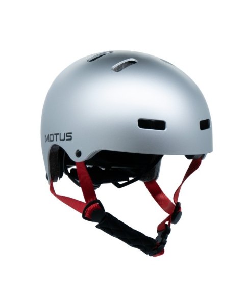 Kask rowerowy Motus MD-107 rozmiar M, srebrny (MOTHAM30S)