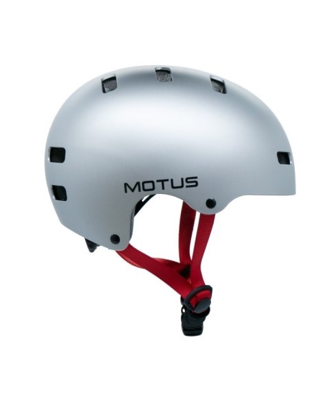 Kask rowerowy Motus MD-107 rozmiar M, srebrny (MOTHAM30S)
