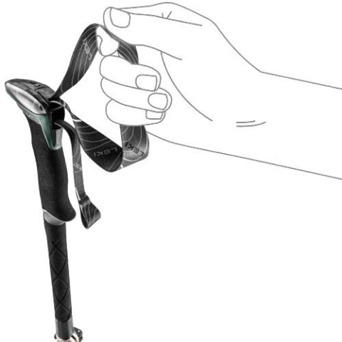 Kije trekkingowe LEKI TR Makalu FX 110-130cm, zielone