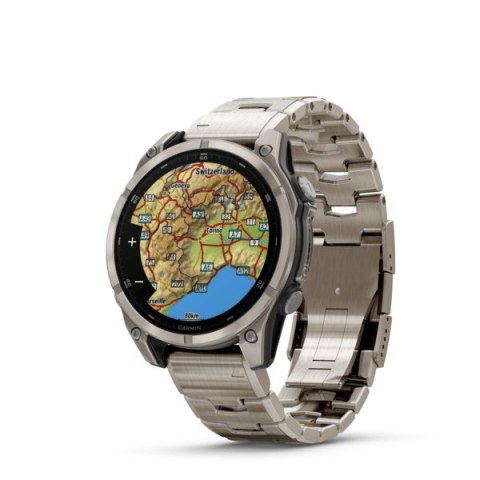 Zegarek Garmin Fenix 8 Sapphire Titanium, 47mm AMOLED
