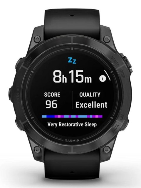 Zegarek sportowy Garmin EPIX PRO (GEN 2) AMOLED 47mm Slate Gray Black/Black Band (WYPRZEDAŻ)