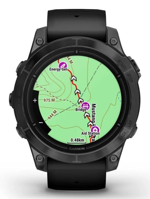 Zegarek sportowy Garmin EPIX PRO (GEN 2) AMOLED 47mm Slate Gray Black/Black Band (WYPRZEDAŻ)