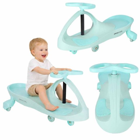 Jeździk grawitacyjny LED Swing Fix S3 świecące koła miętowy Kik Sp. z o. o. Sp. k.