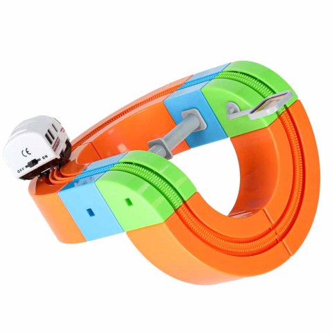 Klocki magnetyczne konstrukcyjne tor wyścigowy pociągi 140 elementów Kik Sp. z o. o. Sp. k.