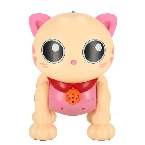 Kot kotek interaktywny zdalnie sterowany na pilota RC robot skacze różowy Kik Sp. z o. o. Sp. k.