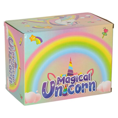 Kuferek zestaw kosmetyków do makijażu i paznokci makeup kosmetyki cienie lakiery szuflady jednorożec Kik Sp. z o. o. Sp. k.