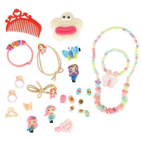 Kuferek zestaw kosmetyków do makijażu i paznokci makeup kosmetyki cienie lakiery szuflady syrenka Kik Sp. z o. o. Sp. k.