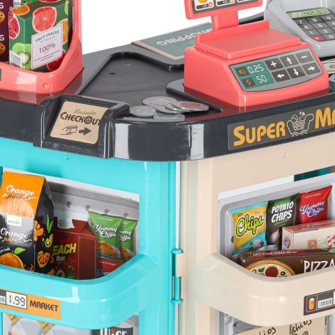 Sklep dla dzieci supermarket stragan wózek na zakupy akcesoria miętowy Kik Sp. z o. o. Sp. k.