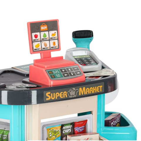 Sklep dla dzieci supermarket stragan wózek na zakupy akcesoria miętowy Kik Sp. z o. o. Sp. k.