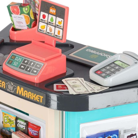 Sklep dla dzieci supermarket stragan wózek na zakupy akcesoria miętowy Kik Sp. z o. o. Sp. k.