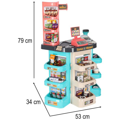 Sklep dla dzieci supermarket stragan wózek na zakupy akcesoria miętowy Kik Sp. z o. o. Sp. k.