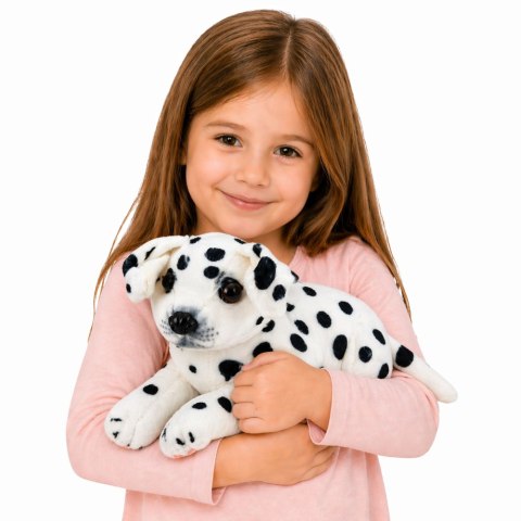 Pluszowy Piesek Dalmatyńczyk Przytulanka Maskotka Pluszak Pies Miękki 25 cm