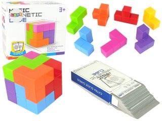 Kostka Logiczna Do Układania Magnetyczna Dwustronne Karty 108 Wyzwań