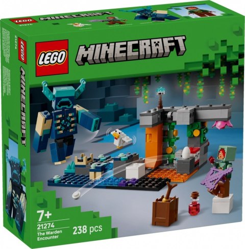 Klocki Minecraft 21274 Spotkanie ze strażnikiem