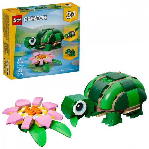 Klocki Creator 31377 Żółw i kwiat lilii wodnej