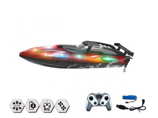 Motorówka 2,4 G, R/C ładowarka USB, świecąca