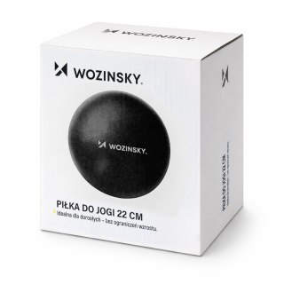 Piłka gimnastyczna do ćwiczeń rehabilitacyjna 22cm - czarna WOZINSKY
