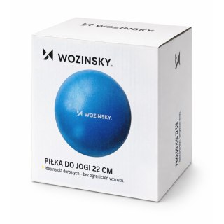 Piłka gimnastyczna do ćwiczeń rehabilitacyjna 22cm - niebieska WOZINSKY
