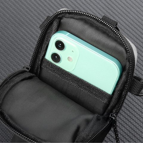 Saszetka armband opaska na ramię na telefon do biegania - czarna WOZINSKY