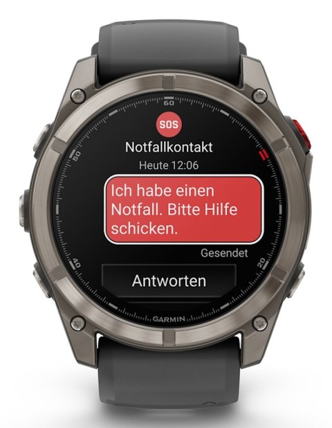 Zegarek Garmin Fenix 8 Pro Sapphire Titanium, 51mm AMOLED Black