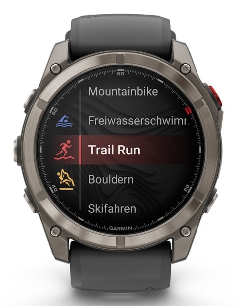 Zegarek Garmin Fenix 8 Pro Sapphire Titanium, 51mm AMOLED Black