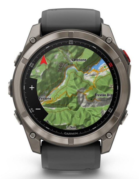 Zegarek Garmin Fenix 8 Pro Sapphire Titanium, 51mm AMOLED Black