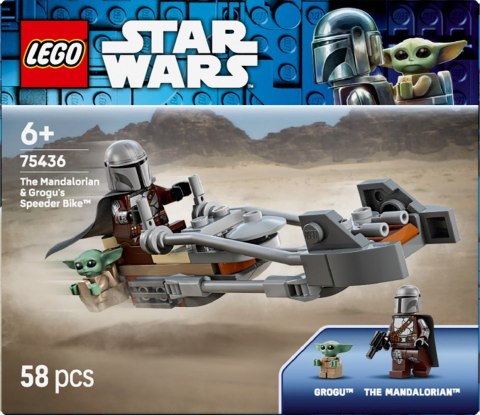 Klocki Star Wars 75436 Śmigacz Mandalorianina i Grogu