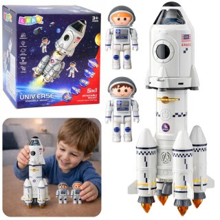 Zabawka Edukacyjna Rakieta Kosmiczna 5w1 Astronauci Światła Dźwięki