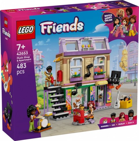Klocki Friends 42653 Sklep muzyczny i mieszkanie