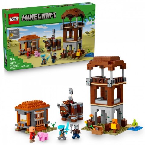 Klocki Minecraft 21278 Kryjówka rozbójników i dewastatorów