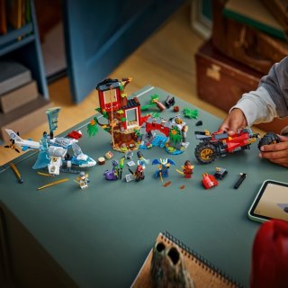 Klocki Ninjago 71857 Bitwa ninja: domek na drzewie z pojazdami