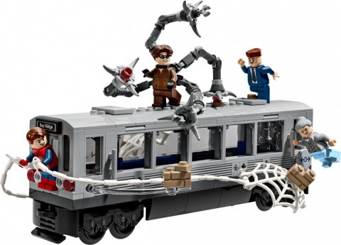 Klocki Super Heroes 76321 Spider-Man kontra Doc Ock - scena w metrze