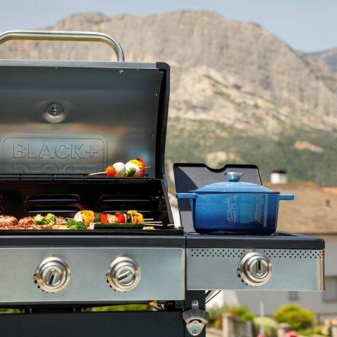 Grill gazowy Black+Decker BXOG16550E (4 palniki x 3.6 kW + 1 palnik 2.1 kW)