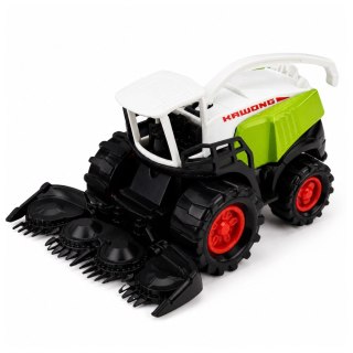 Zestaw Pojazdy Rolnicze Traktor Sieczkarnia Przyczepa Do Drewna 1:68 4 szt.