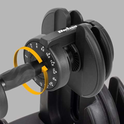 Hantel żeliwny regulowany automat 24 kg REBEL ACTIVE (OUTLET)