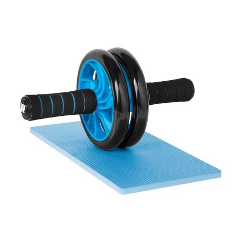 REBEL ACTIVE KÓŁKO PODWÓJNE, ROLLER DO ĆWICZEŃ MIĘŚNI BRZUCHA AB WHEEL AB-2 RBA-3061