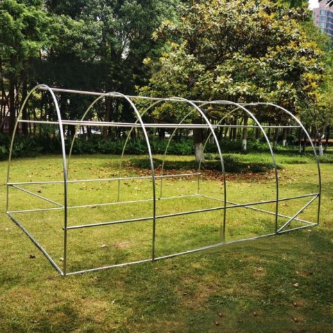 Tunel Ogrodowy Foliowy Szklarnia Na Warzywa Okna Zielony UV 4x2,5x2 M 10M²