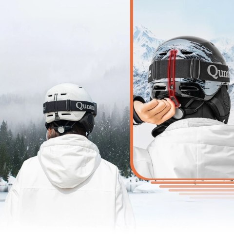 Kask narciarski snowboardowy z nausznikami rozmiar M - czarny ROCKBROS