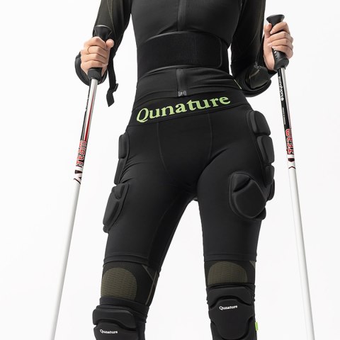 Ochraniacze bioder spodenki na narty snowboard łyżwy Advanced rozmiar L - czarne Qunature