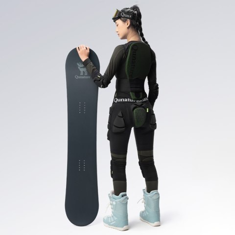 Ochraniacze bioder spodenki na narty snowboard łyżwy Advanced rozmiar L - czarne Qunature